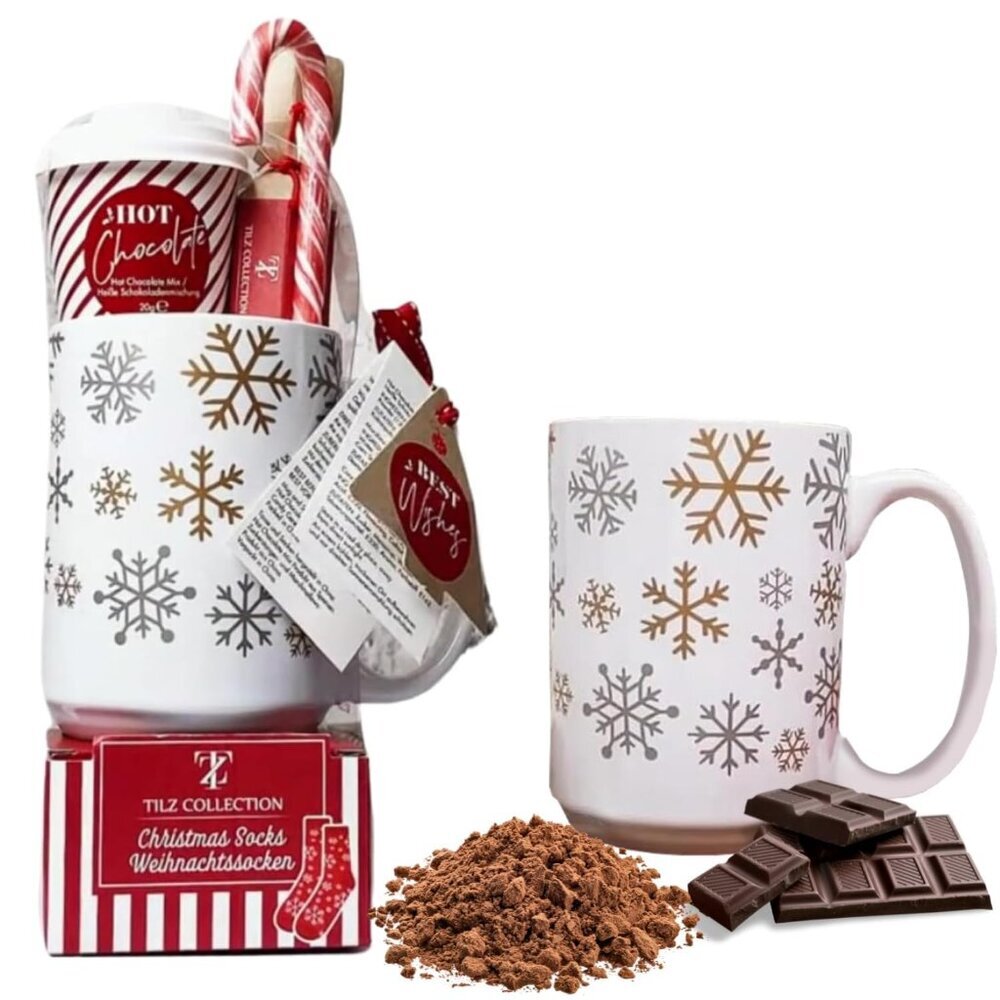 Hot Chocolate Gift Set With Mug - Hot Chocolate Set With Hot Chocolate Sachets -